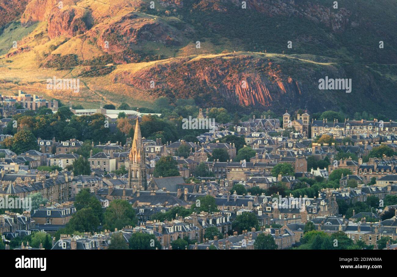 Scene intorno alla capitale scozzese, Edimburgo Foto Stock