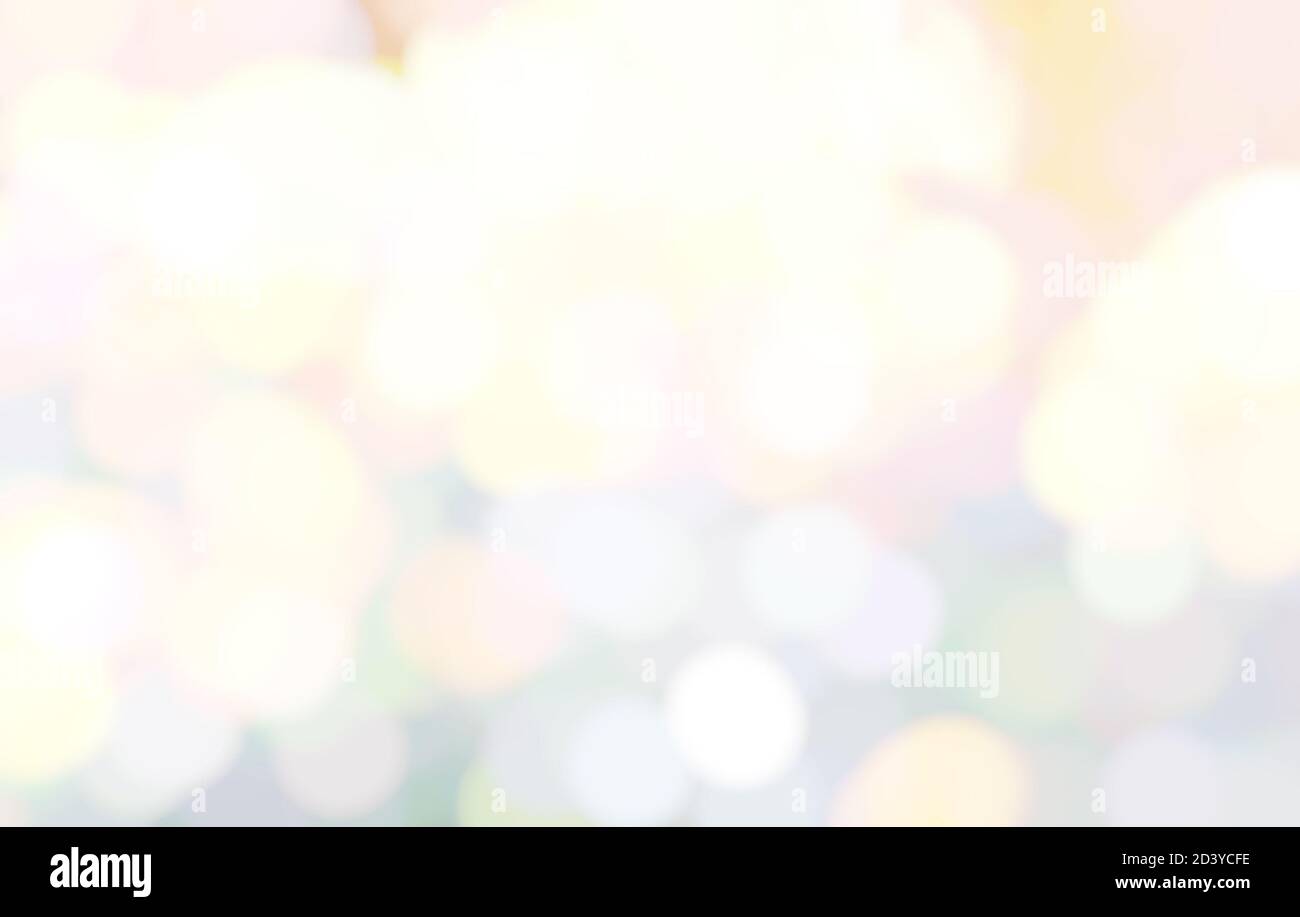 sfondo di un cerchio chiaro sfocato, sfondo bokeh Foto Stock
