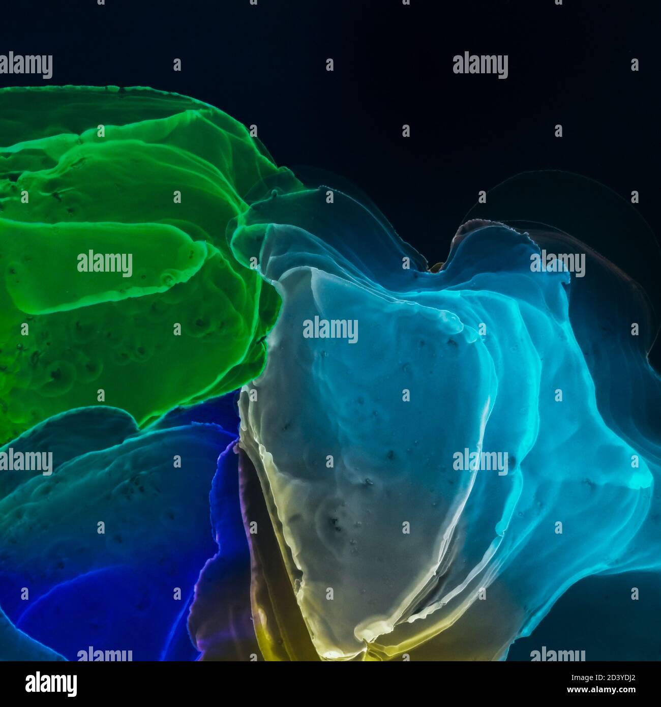 Sfondo di inchiostro con alcol. Estratto dell'inchiostro alcolico Foto Stock