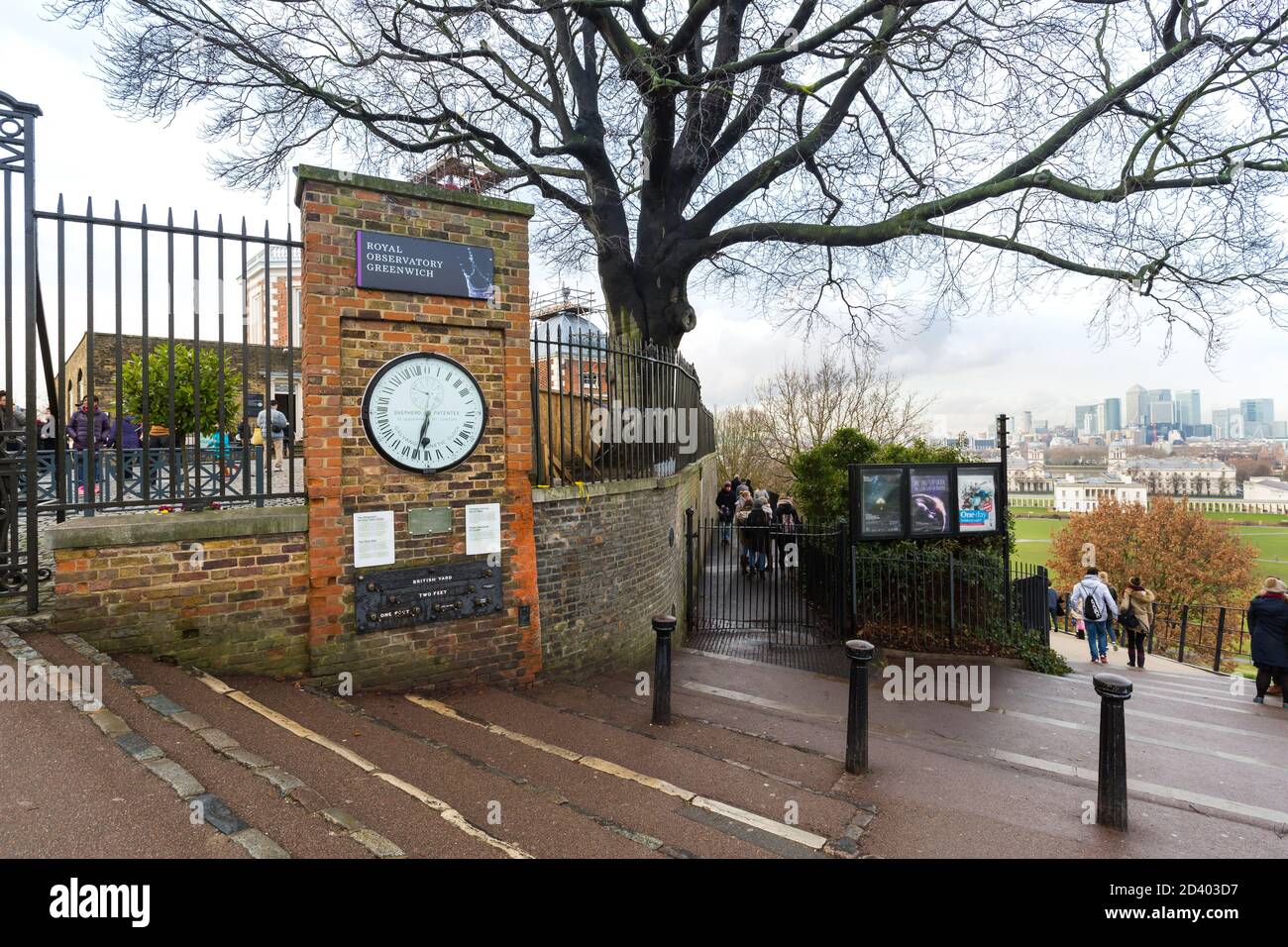Londra, Regno Unito - 21 giugno 2017: Greenwich Maritime, linea prime Meridian Foto Stock