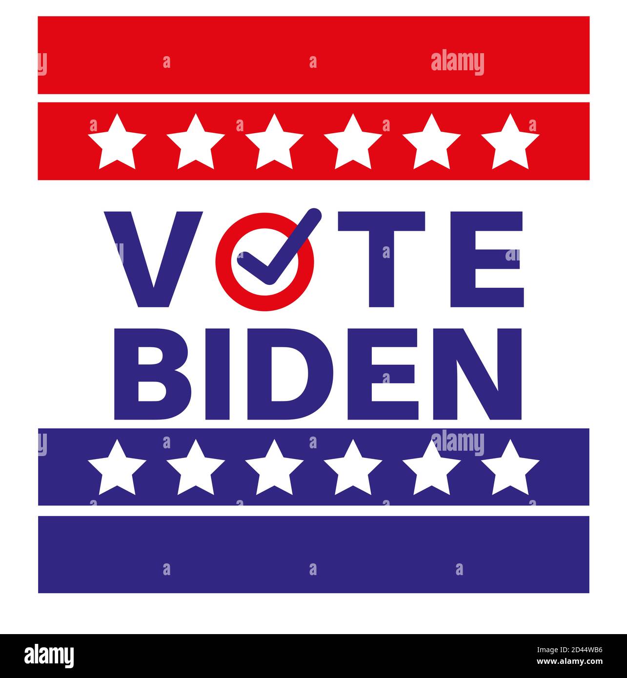 Vota le elezioni presidenziali americane 2020 illustrazione vettoriale Illustrazione Vettoriale