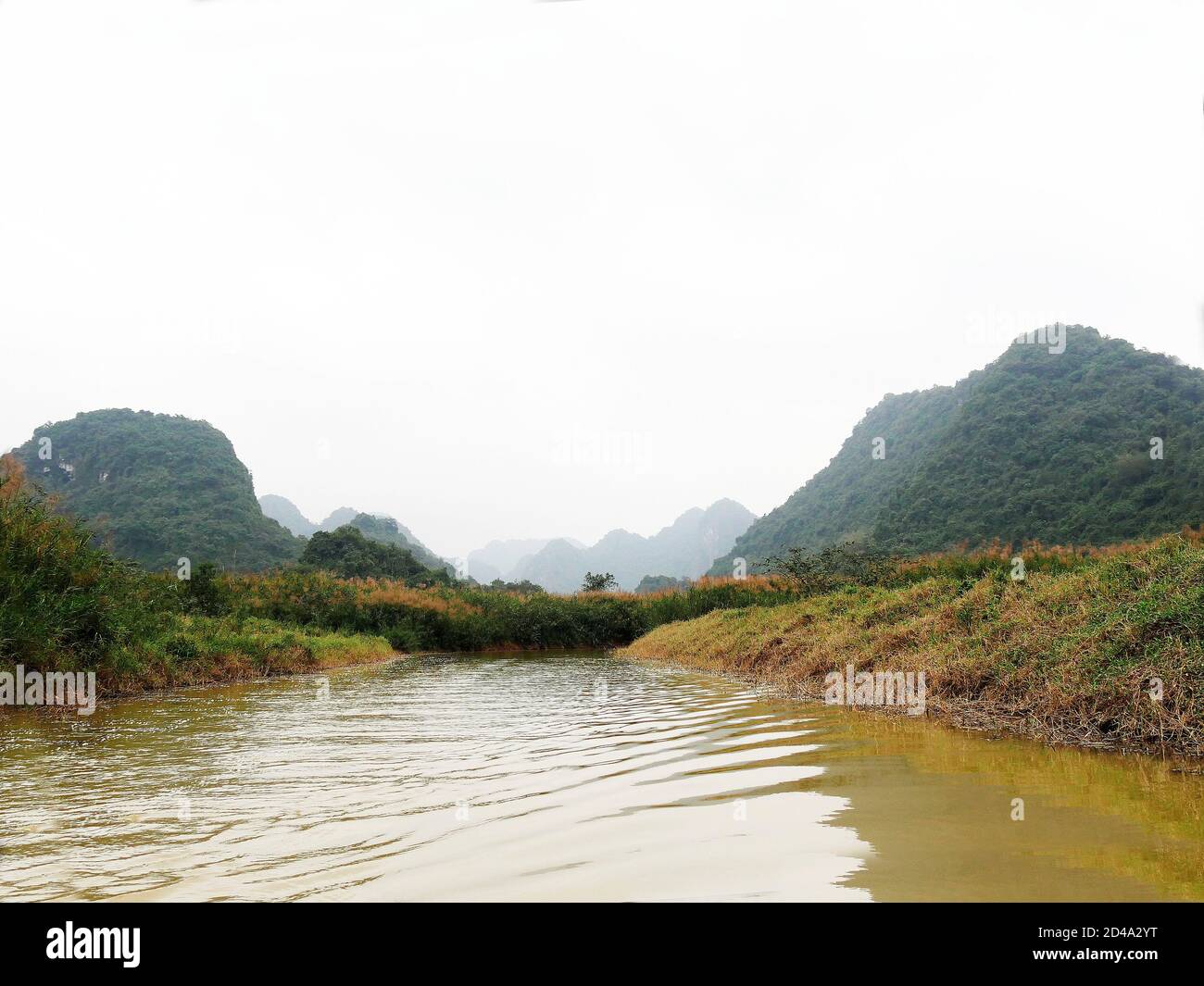 Vietnam, zona di Ninh Binh, Hoa Lu, Paesaggio Foto Stock