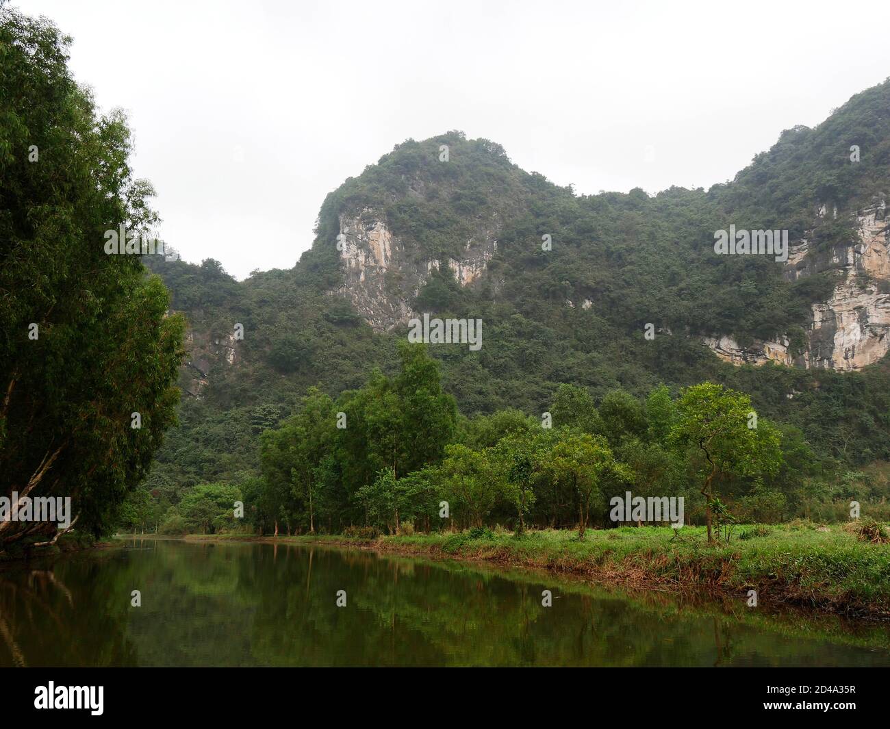 Vietnam, zona di Ninh Binh, Hoa Lu, Paesaggio Foto Stock