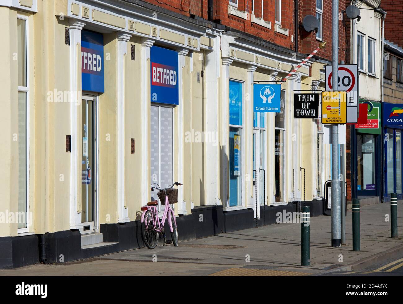 Filiale di Betfred su Pasture Road, Goole, East Yorkshire, Inghilterra Regno Unito Foto Stock