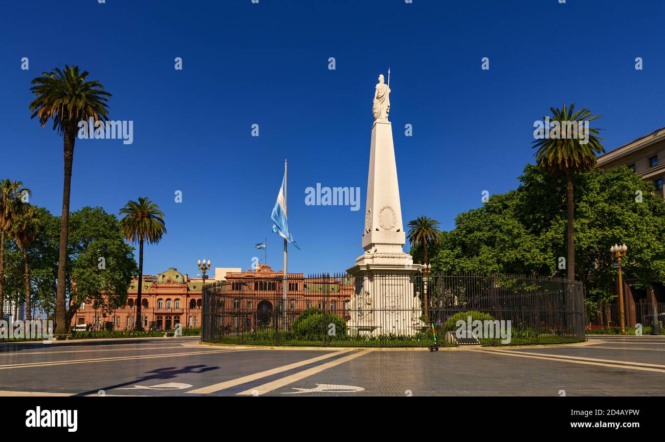 Piramide di maggio a Buenos Aires Foto Stock
