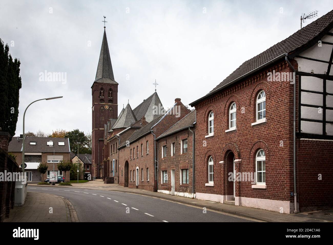 Il villaggio di Keyenberg vicino Erkelenz è per dare modo a Garzweiler miniera di lignite nei prossimi anni, Erkelenz, Germania. der Ort Keyenberg bei Foto Stock