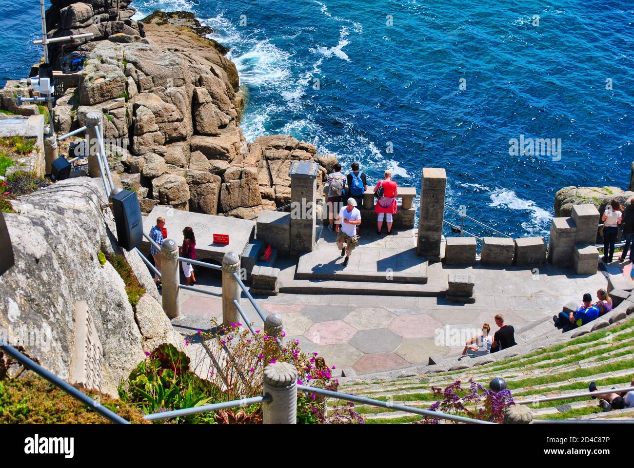 Minack Theatre in cornovaglia, Regno Unito. Foto Stock