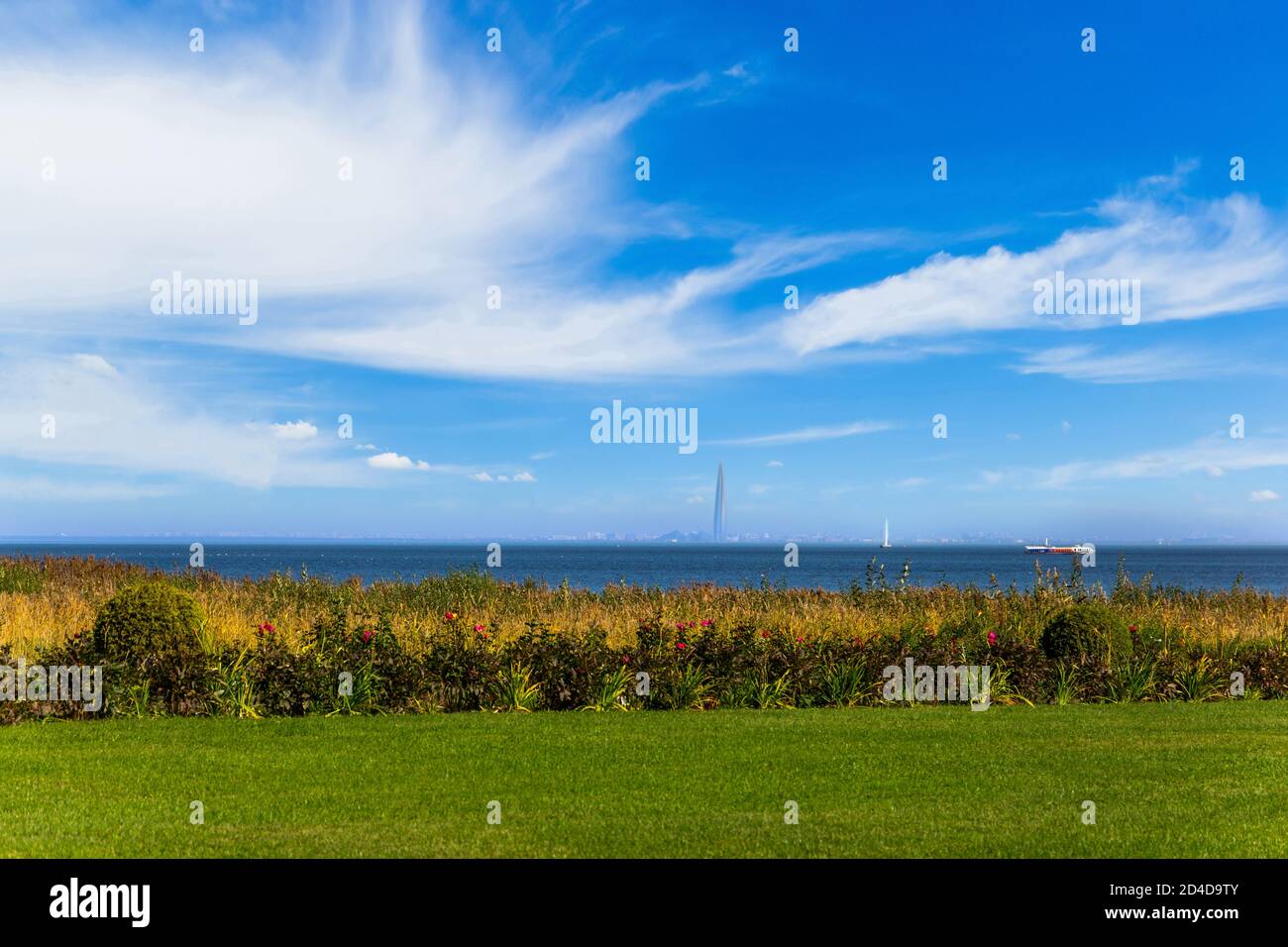 Vista sul Golfo di Finlandia. Foto Stock