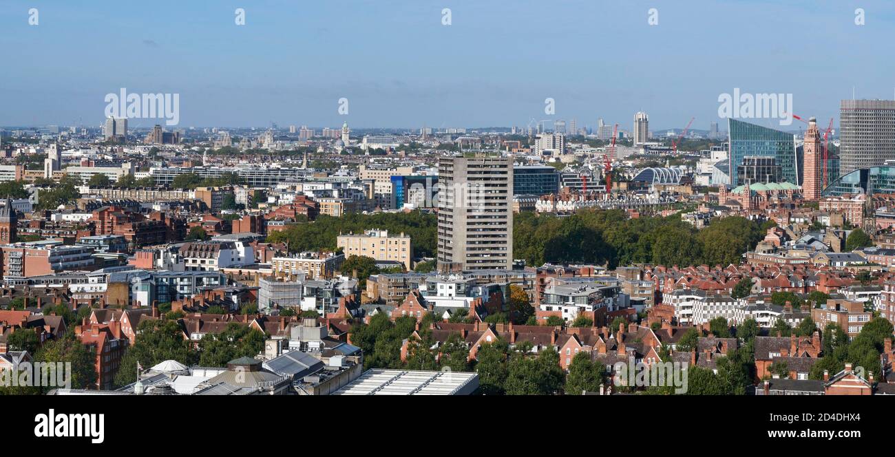 Guardando a nord su Pimlico, Londra ovest Regno Unito Foto Stock