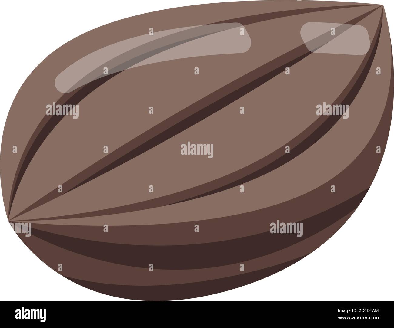 Icona di semi di cannella, stile isometrico Illustrazione Vettoriale