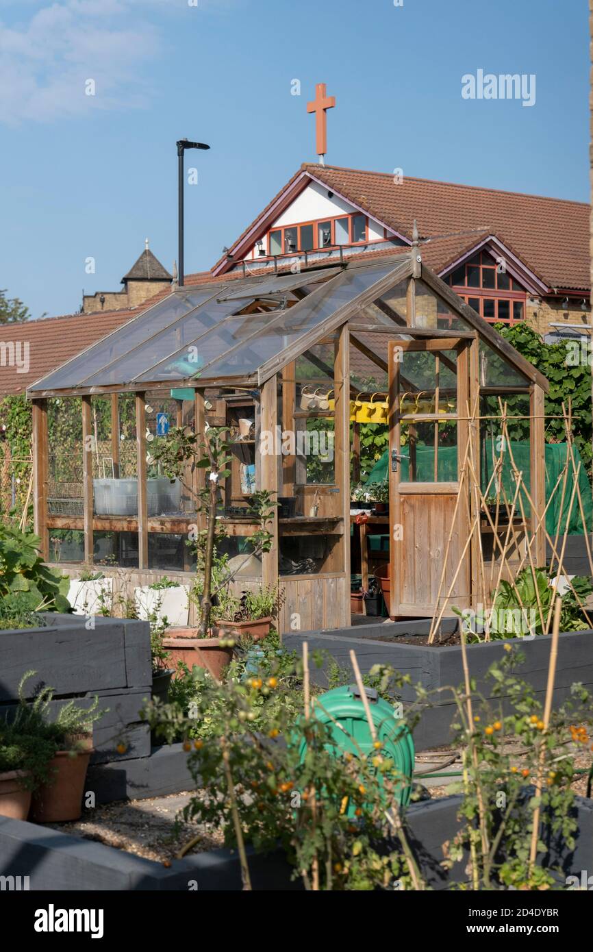 Vauxhall City Farm il 22 settembre 2020 a Vauxhall nel Regno Unito. Foto di Sam Mellish Foto Stock