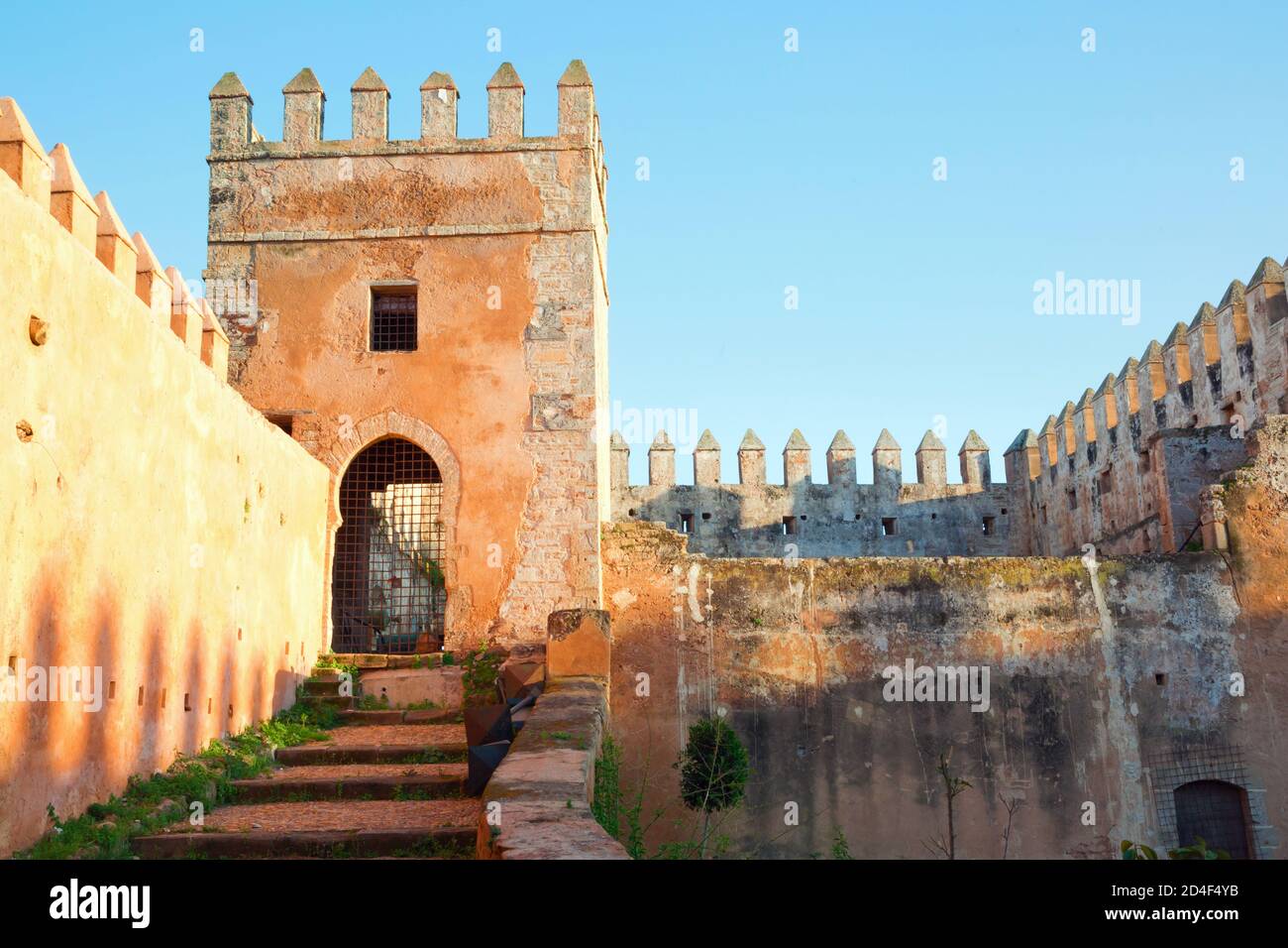 Vista interna della Kasbah di Rabat, Marocco Foto Stock