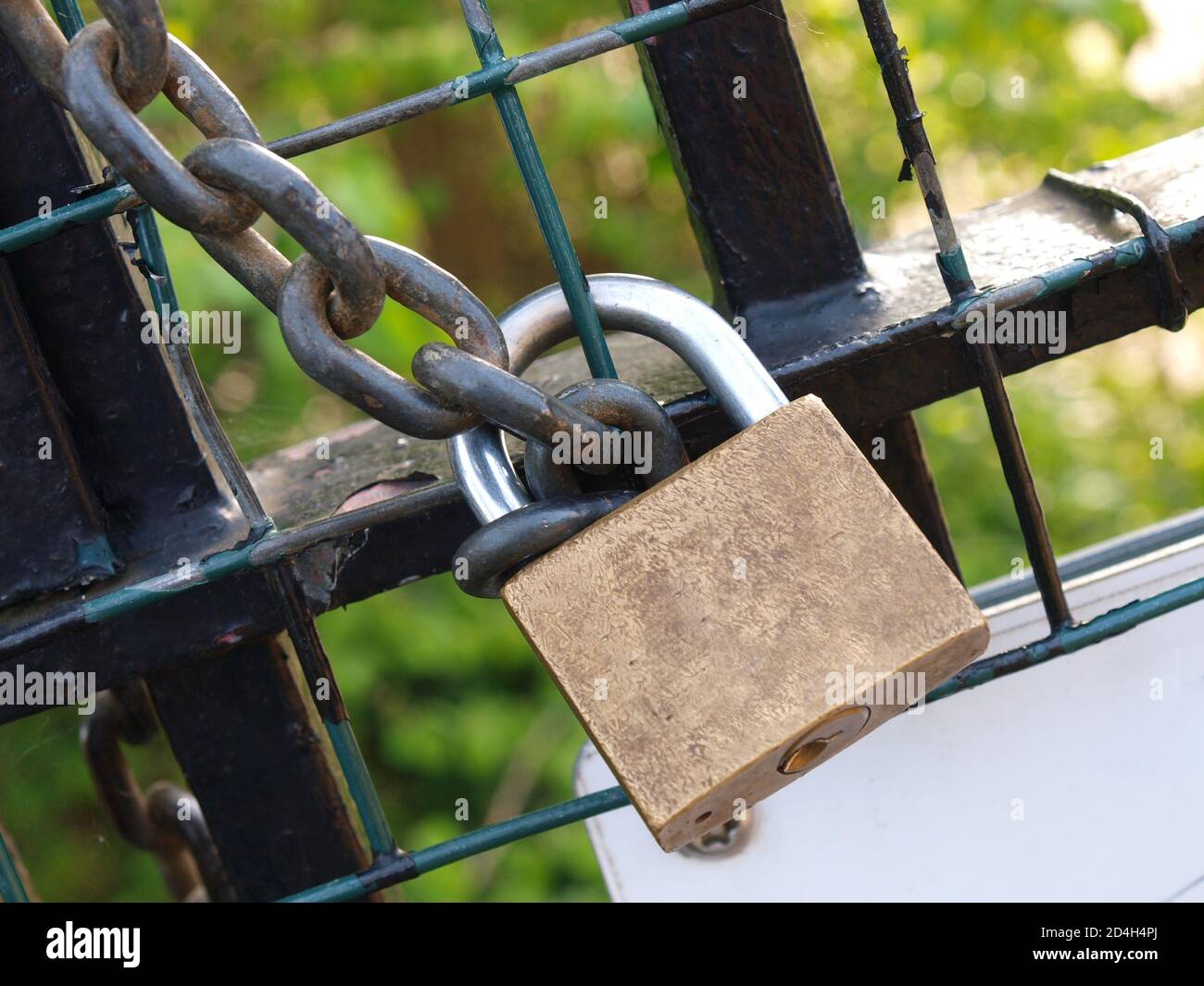 Il lucchetto e catena Foto Stock
