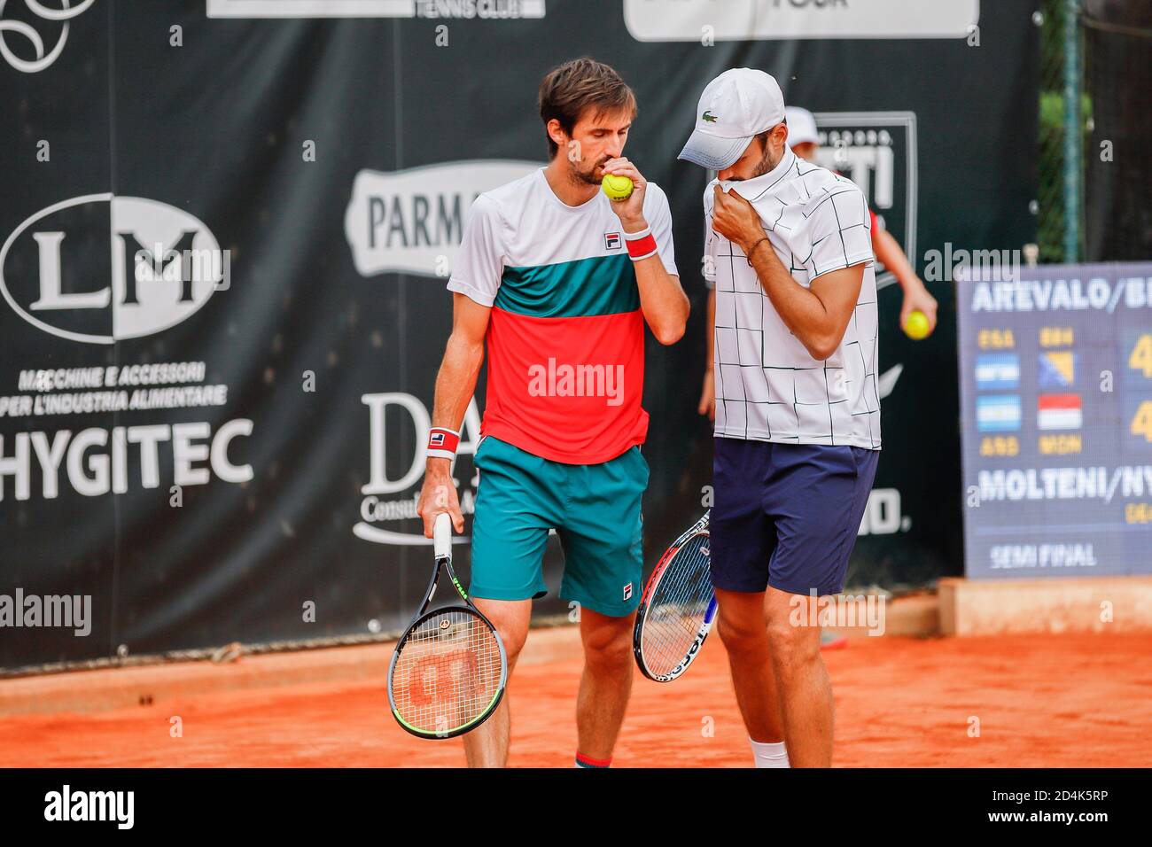 Parma, Italia. parma, 09 Oct 2020, Andres Molteni - Hugo NYS durante ATP Challenger 125 - internazionali Emilia Romagna - Tennis internazionali - Credit: LM/Roberta Corradin Credit: Roberta Corradin/LPS/ZUMA Wire/Alamy Live News 2020 Foto Stock