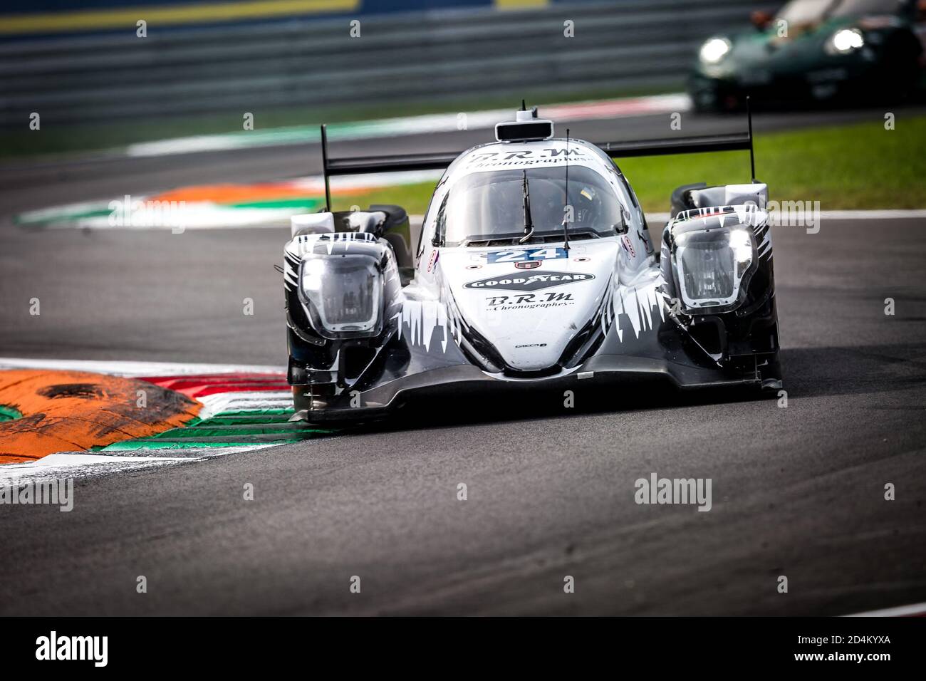 Monza, Italia, Italia. 09 ottobre 2020. 24 Enqvist Henning (swe), Maini Arjun (ind), Lancaster Jon (gbr), Algarve Pro Racing, Oreca 07 Gibson, in azione nella 2020 4 ore di Monza, 4° round della 2020 European le Mans Series, dal 9 al 11 ottobre 2020 sull'autodromo Nazionale di Monza, Italia - Photo Thomas Fenetre/DPPI Credit: LM/DPPI/Thomas Fenetre/Alamy Live News Foto Stock