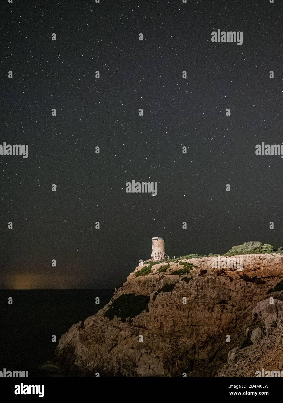 Torre di guardia al faro di Cala Figuera, Maiorca Foto Stock