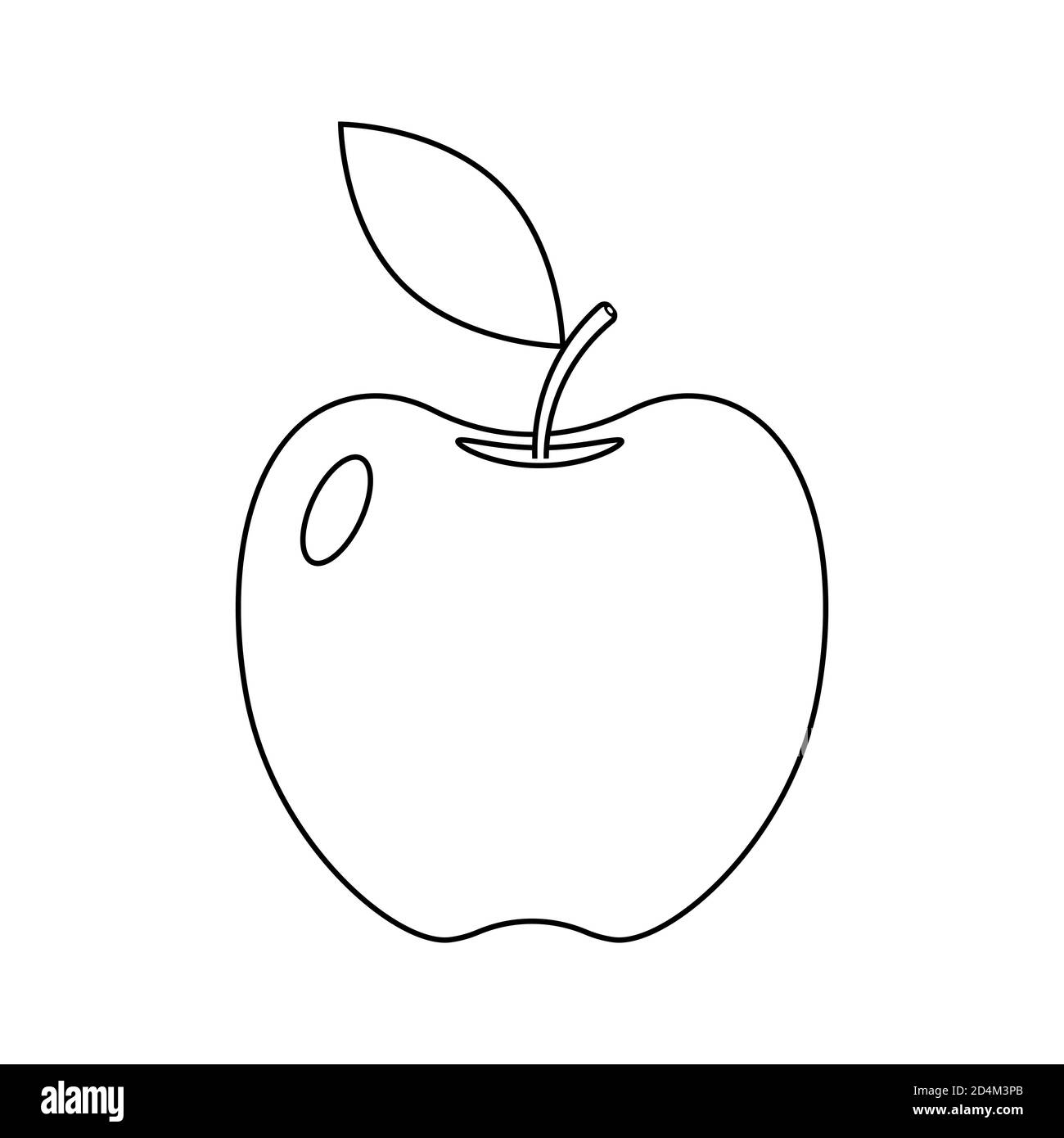 Icona di illustrazione vettoriale di Apple Illustrazione Vettoriale