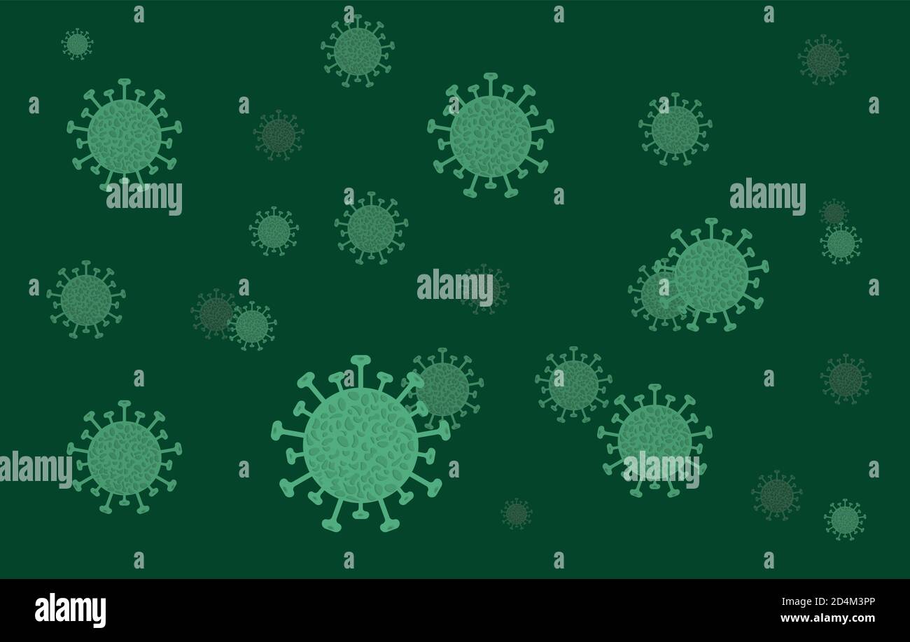 Illustrazioni concetto coronavirus COVID-19. Virus wuhan dalla cina. Illustrazione Vettoriale