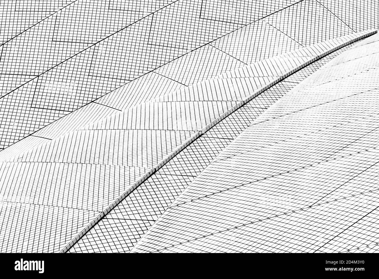 Sydney, Australia - 12 gennaio 2009: Frammento di tetto della Sydney Opera House fatto di azulejo, vetro, piastrelle di ceramica tetto. Foto Stock