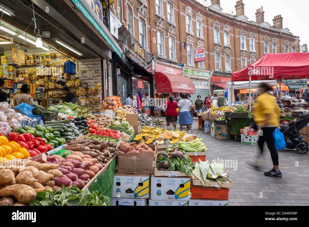 Electric Avenue il 17 settembre 2020 a Brixton nel Regno Unito. Foto di Sam Mellish Foto Stock