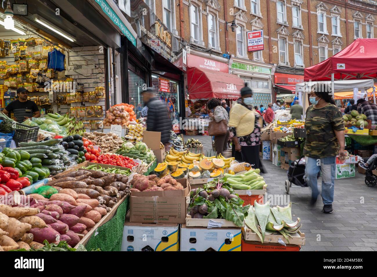 Electric Avenue il 17 settembre 2020 a Brixton nel Regno Unito. Foto di Sam Mellish Foto Stock