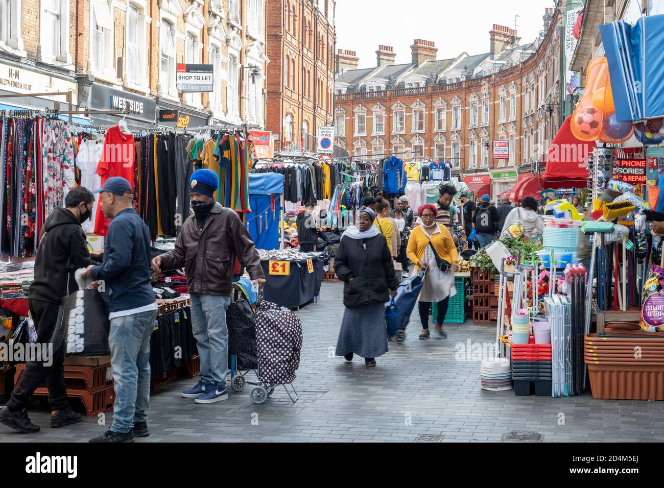 Electric Avenue il 17 settembre 2020 a Brixton nel Regno Unito. Foto di Sam Mellish Foto Stock