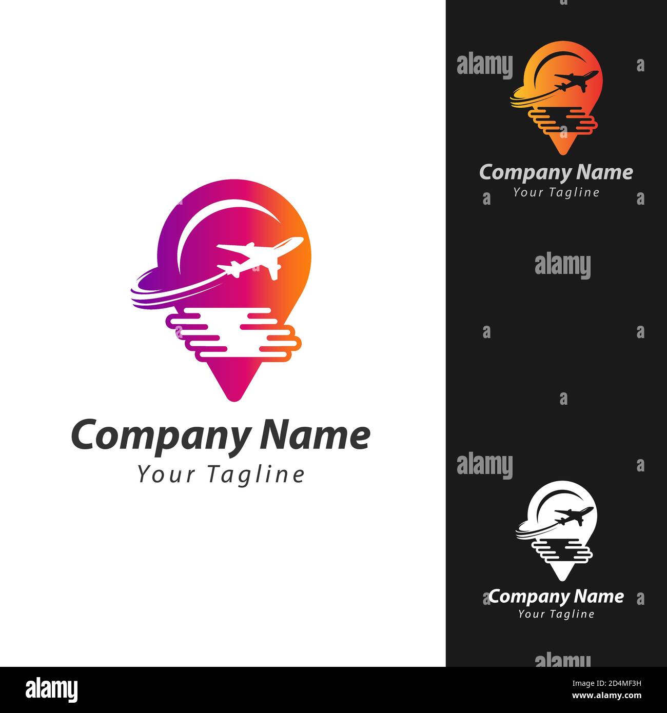 Posizione della mappa. Logo di viaggio. Informazioni sul colore della mappa. Logo PIN. Logo della posizione. Logo puntatore. Logo di viaggio Illustrazione Vettoriale