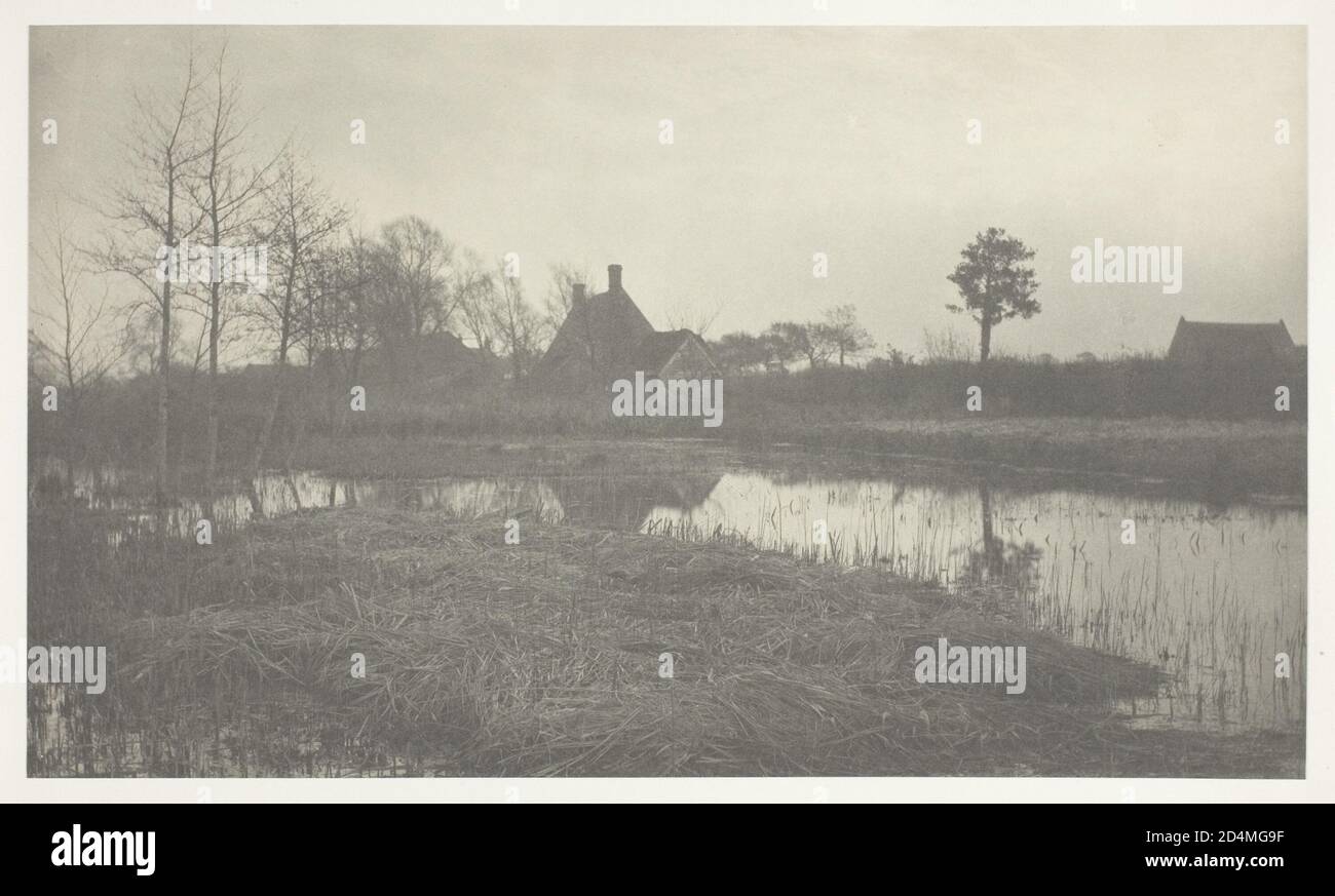 'Stampa Platinum; pl. XXXII dall'album ''Life and Landscape on the Norfolk Broads'' (- Data: 1886; ); edizione di 200' Foto Stock