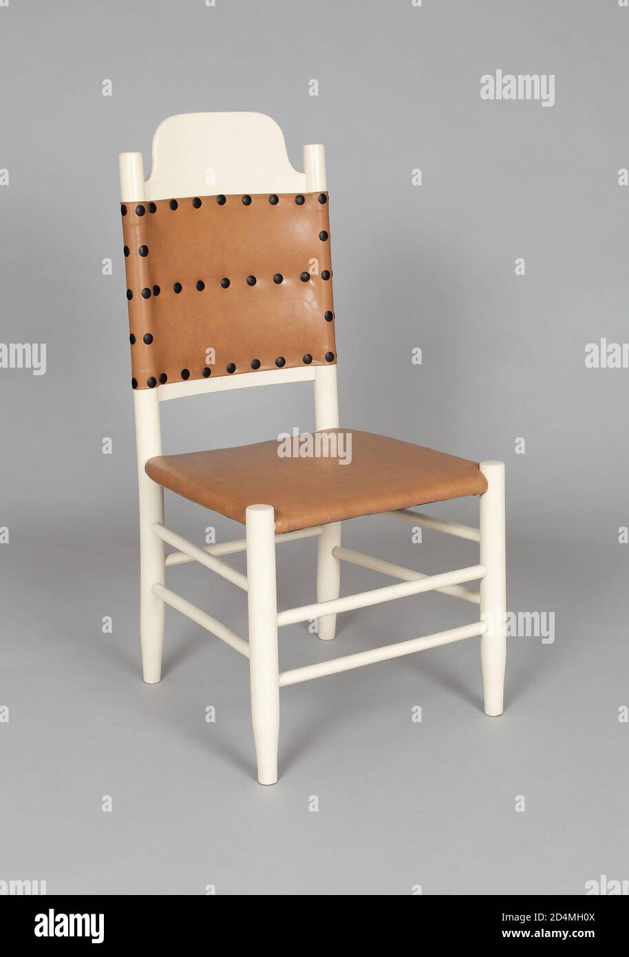 Sedia laterale (parte di un set) - c. Data: 1885; disegnata da Louis Comfort Tiffany; americana; 1848-1933; realizzata da J. Matthew Meier e Ernest Hagen; americana; 1830-1913 e 1822-1889; New York Foto Stock