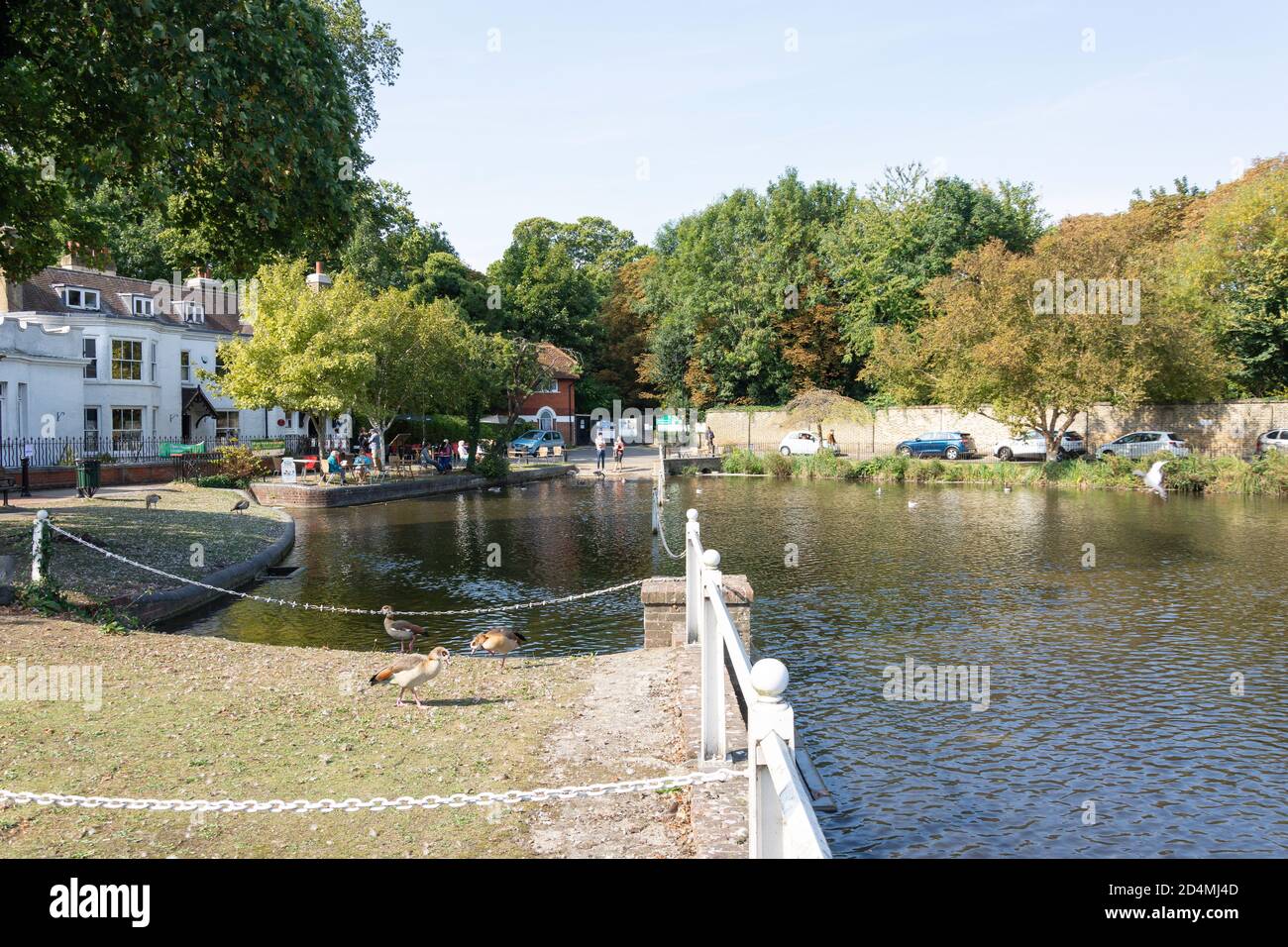 Honeywood Tea Room, Carshalton Ponds, Carshalton, London Borough of Sutton, Greater London, England, Regno Unito Foto Stock