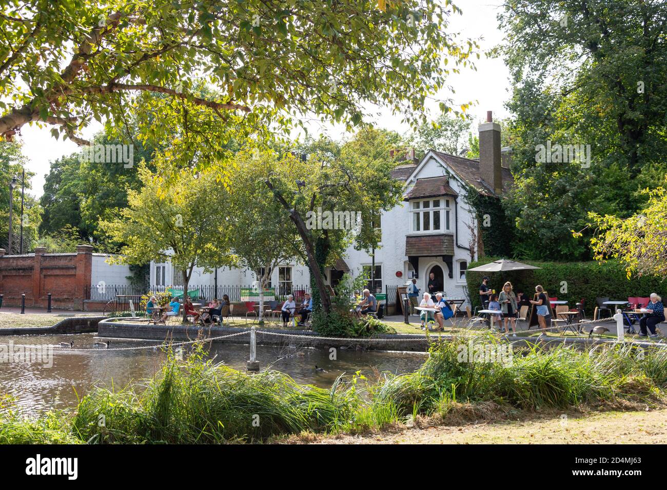 Honeywood Tea Rooms, Carshalton Ponds, Carshalton, London Borough of Sutton, Greater London, England, Regno Unito Foto Stock