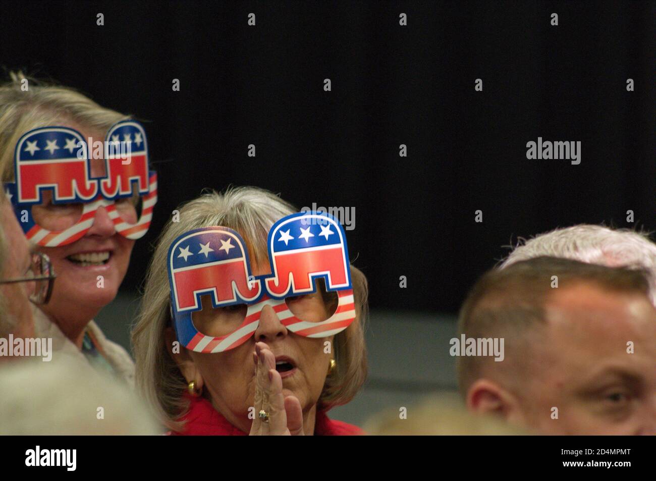 Gli elettori repubblicani dell'area di St. Louis partecipano a un GOP a St. Louis, Missouri Foto Stock