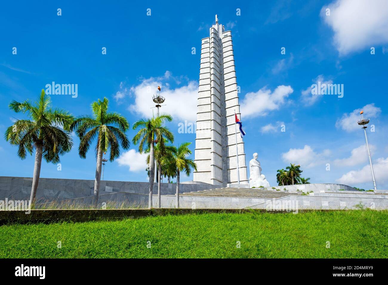 Il monumento commemorativo di Jose Marti alla Piazza della Rivoluzione in L'Avana Foto Stock