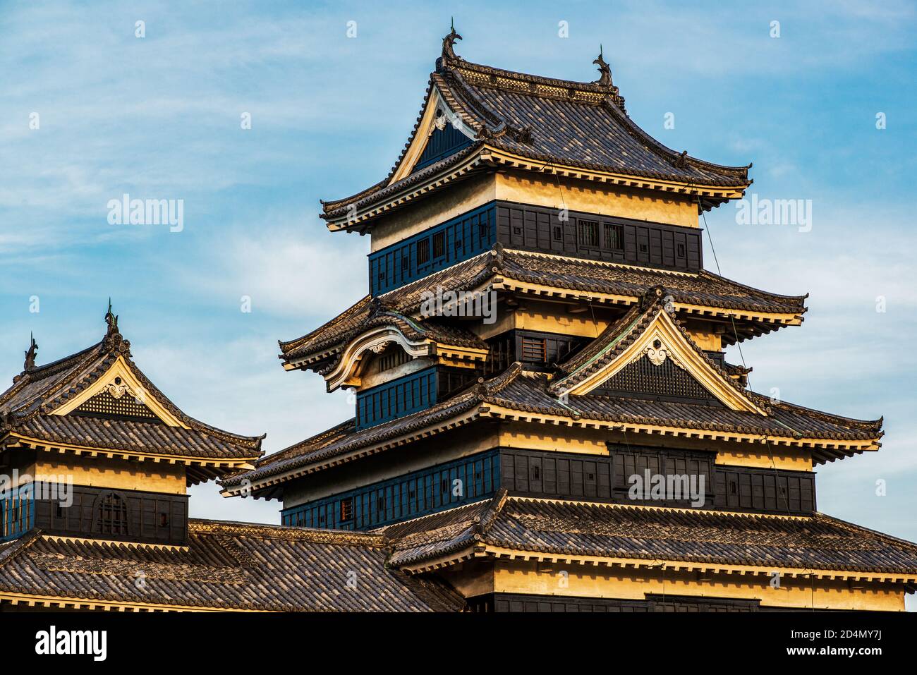 Castello di Matsumoto nella città di Matsumoto, nella prefettura di Nagano, Giappone Foto Stock