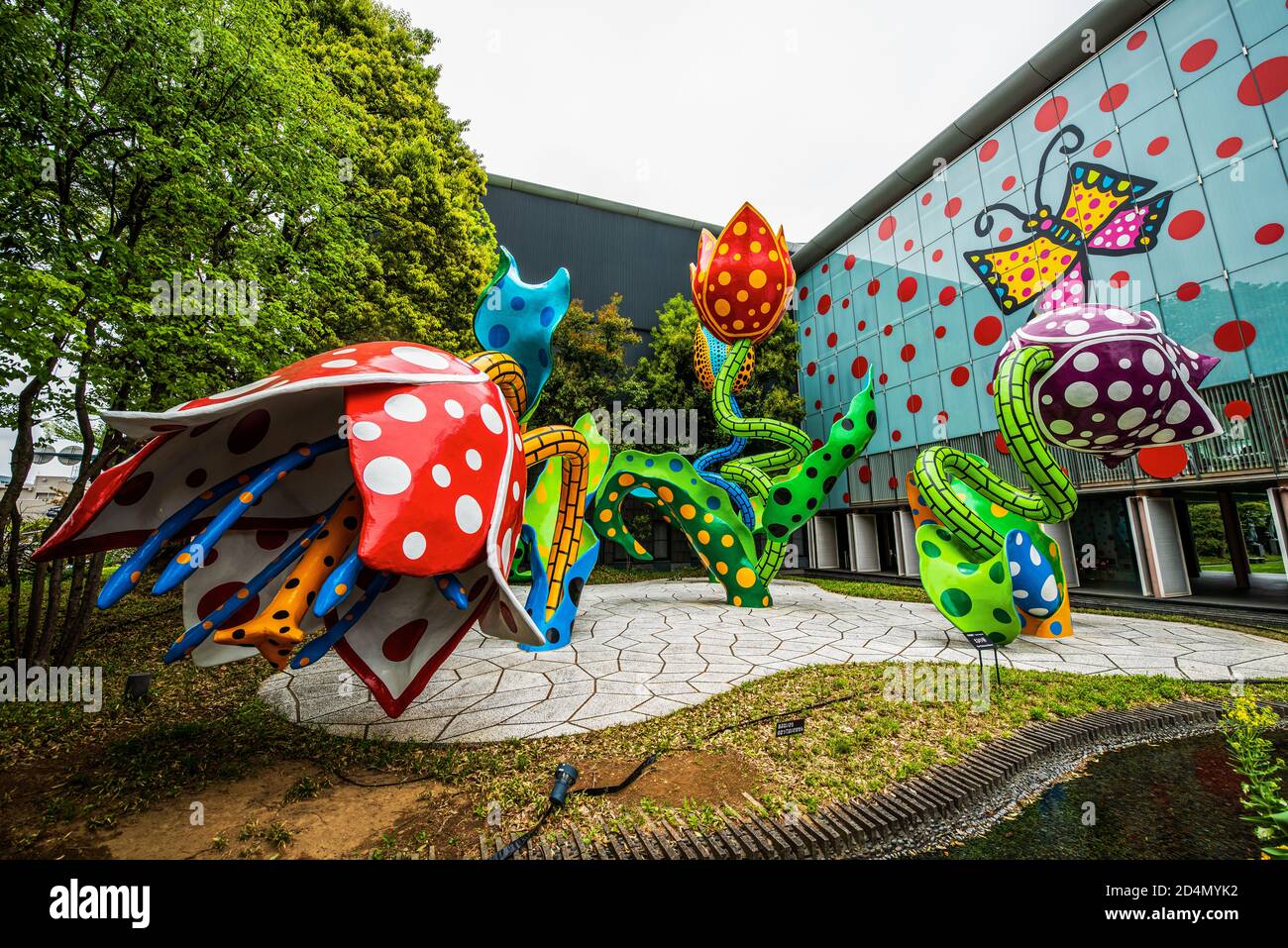 Sculture di Yayoi Kusama al Museo d'Arte della Città di Matsumoto, Matsumoto, Nagano, Giappone Foto Stock