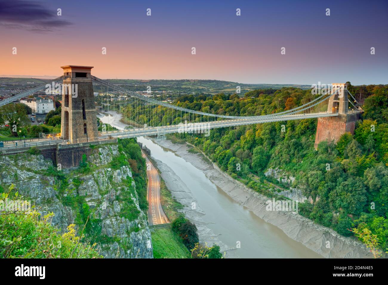 Il ponte sospeso di Clifton, Bristol, Regno Unito Foto Stock