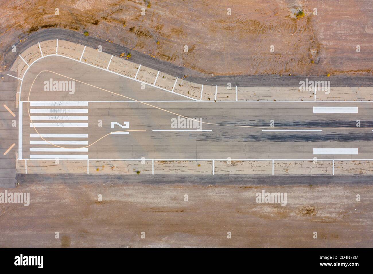 Airport Runway, immagine aerea. Foto Stock