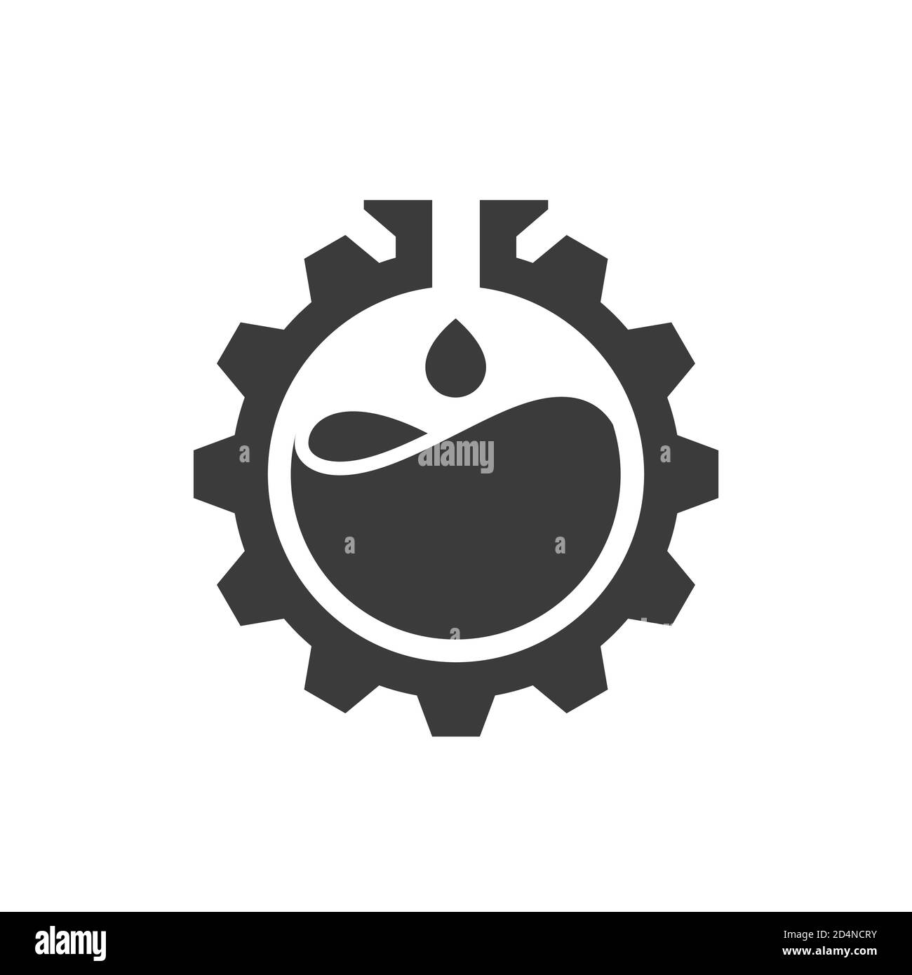 Modello del logo dell'industria chimica e petrolifera Illustrazione Vettoriale