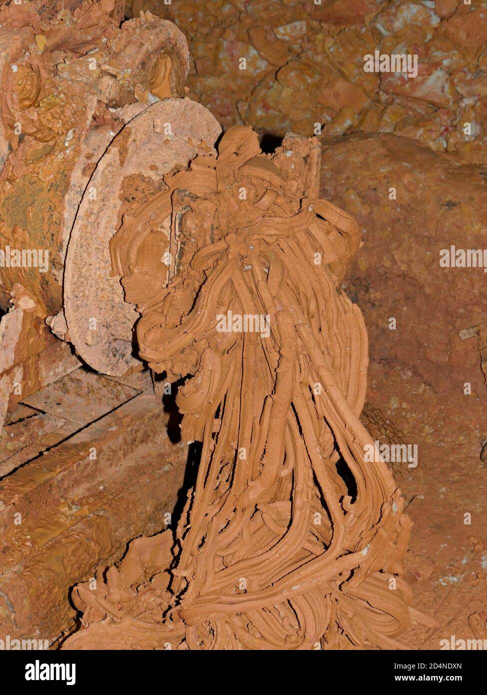 Clay, quartiere di Hanoi, Ceramica con ruota a piede, Vietnam Foto Stock