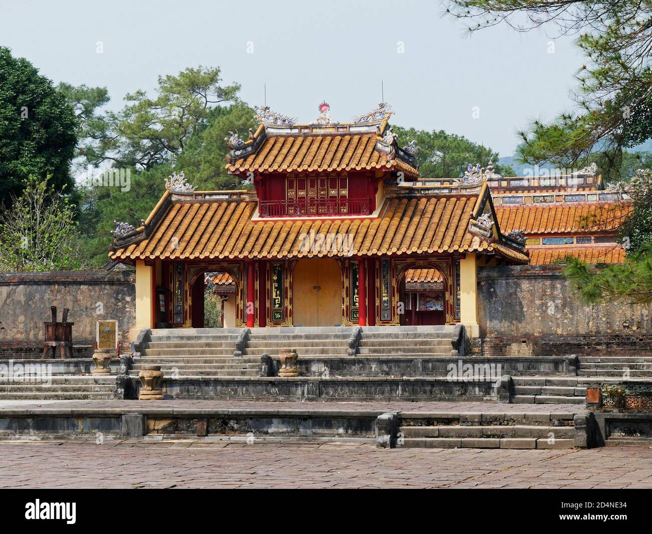 Vietnam, provincia di Thua Thien Hue, Città di Hue, Patrimonio Mondiale dell'UNESCO, Città Proibita o Città Viola nel cuore della Città Imperiale, min Foto Stock