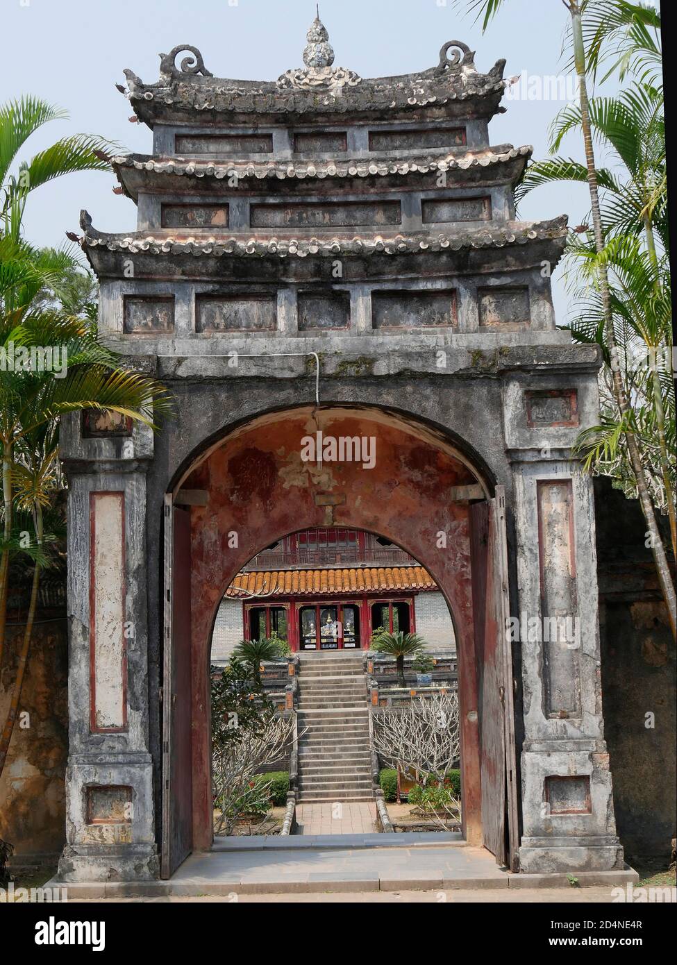 Vietnam, provincia di Thua Thien Hue, Città di Hue, Patrimonio Mondiale dell'UNESCO, Città Proibita o Città Viola nel cuore della Città Imperiale, min Foto Stock