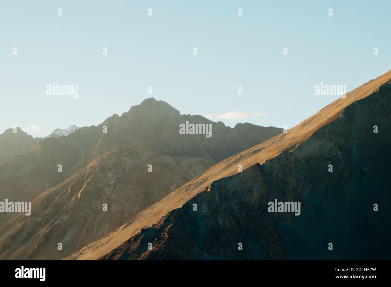 Paesaggio dettagliato della Valle di Nubra, Ladakh. Foto Stock