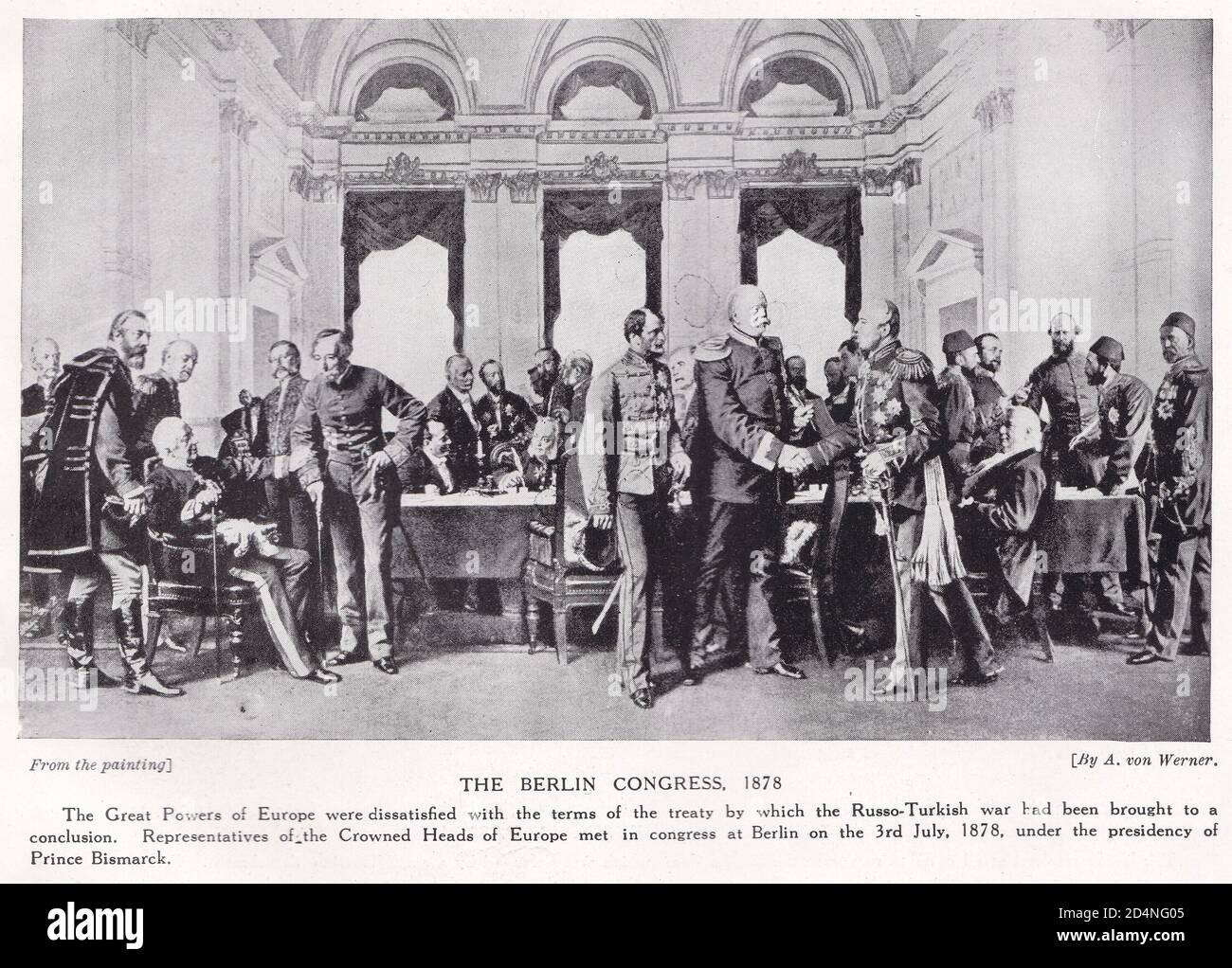 Il Congresso di Berlino, 1878. Foto Stock