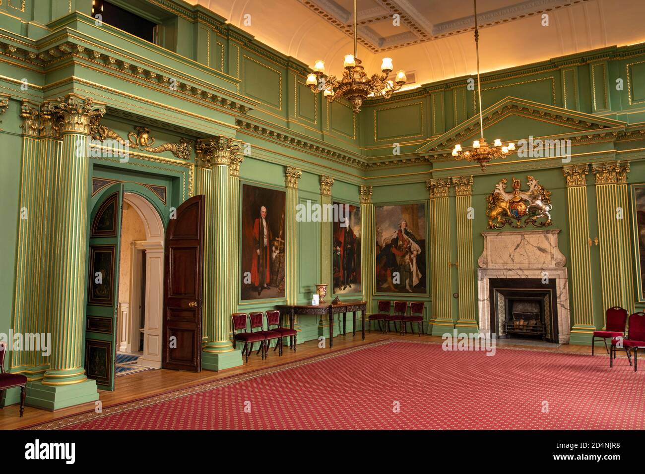 Regno Unito, Inghilterra, Yorkshire, York, St Helen's Square, Mansion House, Great Hall Foto Stock