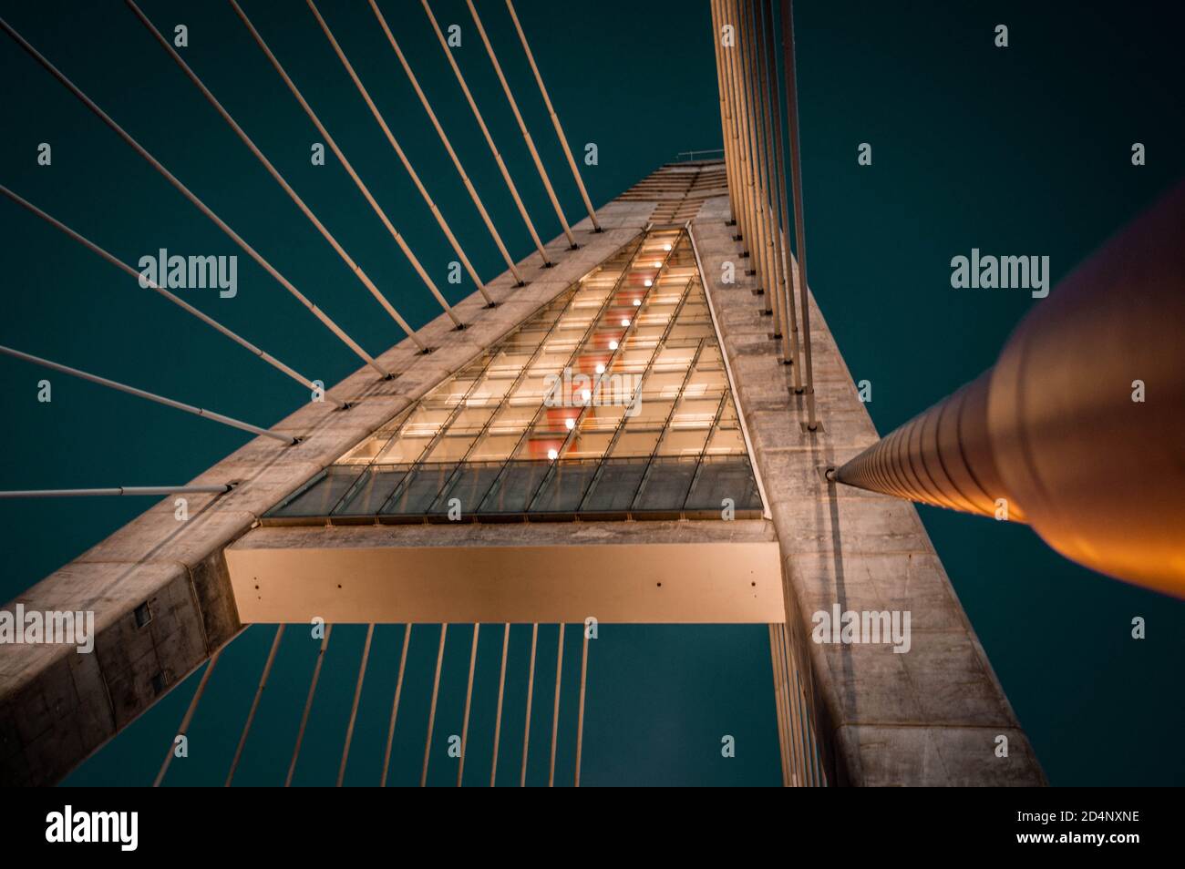 Megyeri híd, ponte Megyeri Foto Stock