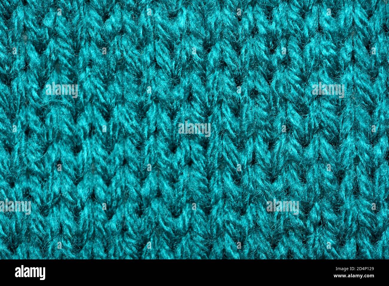Primo piano in tessuto sintetico blu. Tessuto lavorato a maglia sfondo Foto Stock