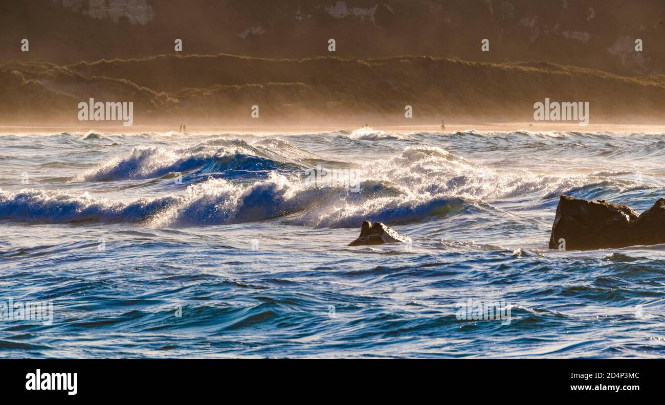 White Park Bay, Antrim Coast, Irlanda del Nord Foto Stock