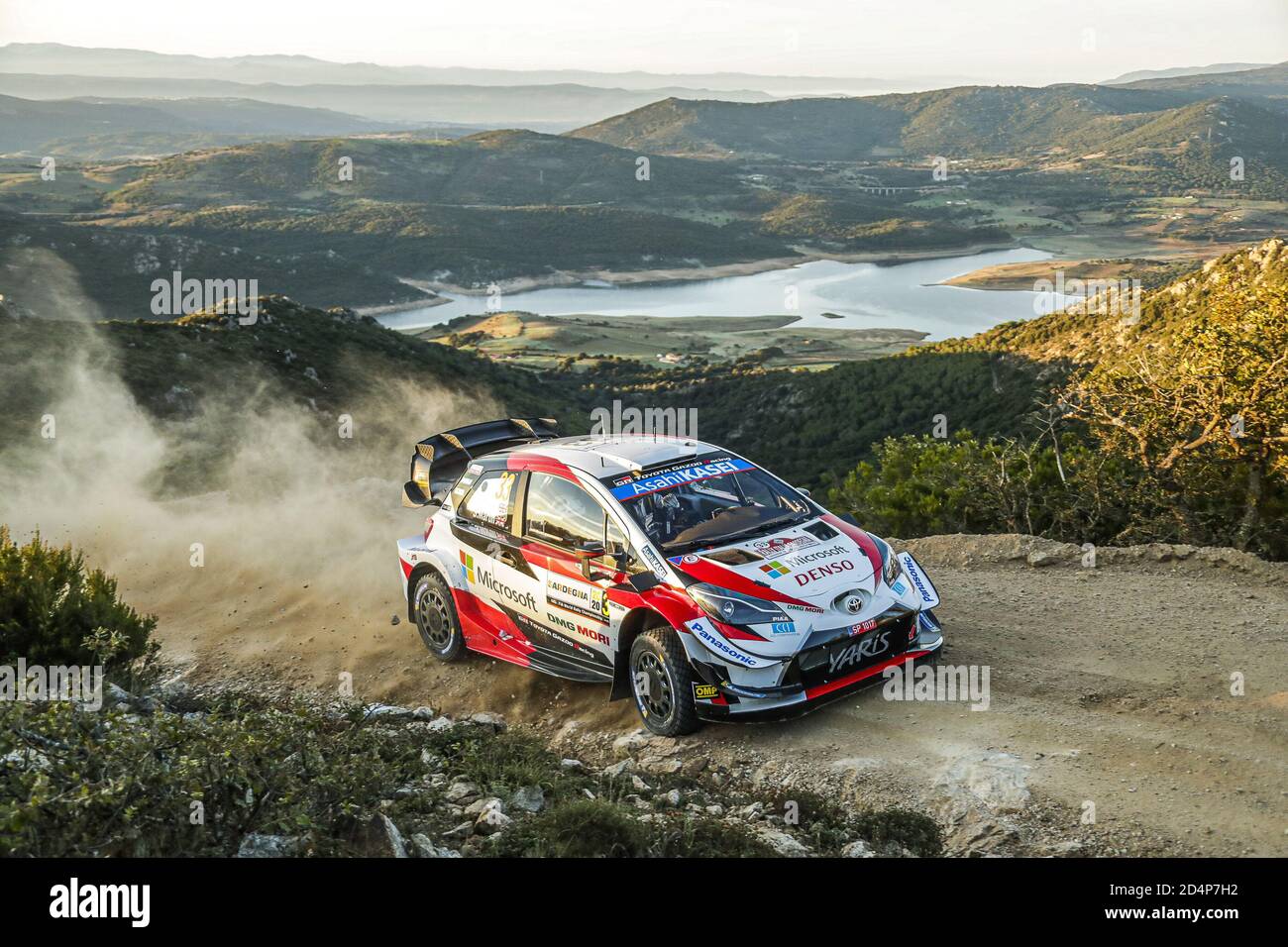 3 EVANS Elfyn (GBR), MARTIN Scott (GBR), Toyota Yaris WRC, Toyota Gazoo Racing WRT, azione in occasione del Rally Italia Sardegna 2020, 6° round del 20 Foto Stock