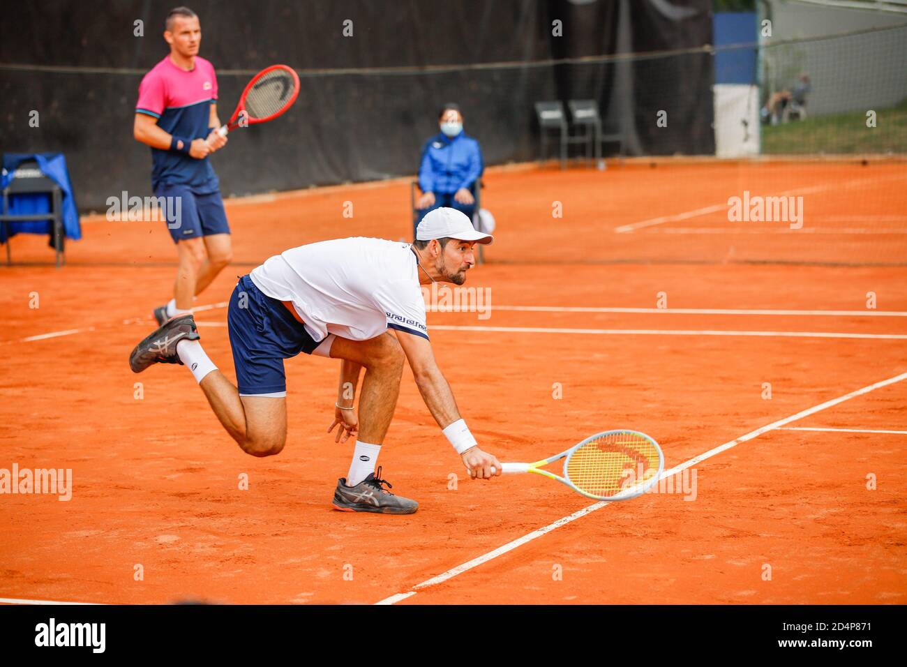 Omislav Brkic - Marcelo Arevalo durante ATP Challenger 125 - internazionali Emilia Romagna, Tennis internazionali, parma, Italia, 09 Oct 2020 Credit: LM Foto Stock