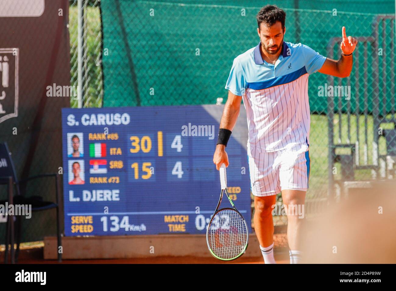 Alvatore Caruso durante ATP Challenger 125 - internazionali Emilia Romagna, Tennis Internationals, parma, Italy, 09 Oct 2020 Credit: LM/Roberta Corradi Foto Stock